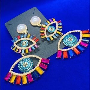 Turkish eye earrings 🤍